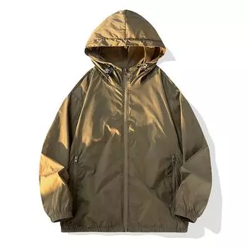 Модные повседневные однотонные солнцезащитные свободные топы M