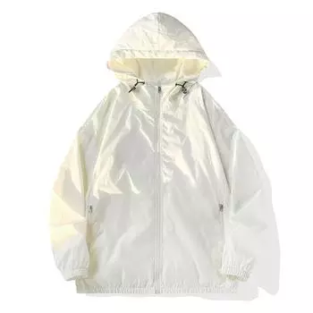 Модные повседневные однотонные солнцезащитные свободные топы M