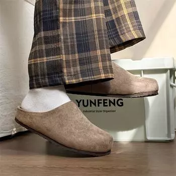 Модные повседневные тапочки Boken с одной педалью 24158 серые-J 38