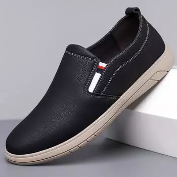 Модные повседневные туфли для вождения из мягкой кожи для мужчин весна-осень новые дизайнерские туфли для мужчин новые дизайнерские нескользящие мужские туфли 38