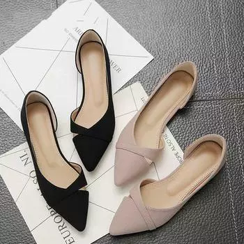 Модные повседневные туфли на плоской подошве, женские летние дышащие удобные туфли на мягкой подошве, женская обувь на мелкой плоской подошве с острым носком 34 розовый