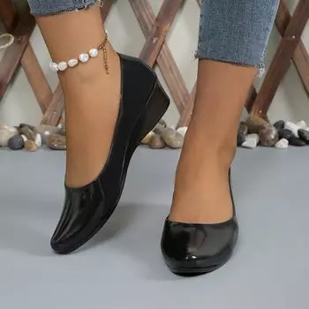 Модные/повседневные туфли с закрытым носком, сандалии на плоской подошве и каблуке, однотонные женские туфли, летние новые женские сандалии 36