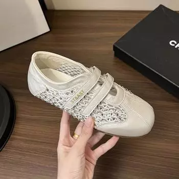 Модные повседневные туфли со стразами, женские летние новые дышащие и легкие туфли Мэри Джейн на липучке 35