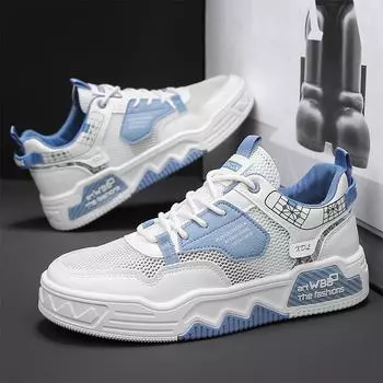 Модные повседневные туфли в стиле колледжа с низким верхом и сетчатой тонкой дышащей толстой подошвой, увеличивающие рост мужчины 39