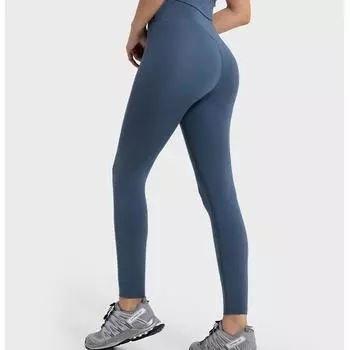Модные повседневные удобные универсальные облегающие женские брюки для похудения с высокой талией, подтягивающие живот, утягивающие бедра, неловкие свободные штаны для йоги S(4) темно-синий