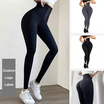 Модные повседневные удобные универсальные женские брюки с высокой талией и рядом пуговиц, тонкие сексуальные, подтягивающие ягодицы, эластичные брюки для йоги с завязками S серый