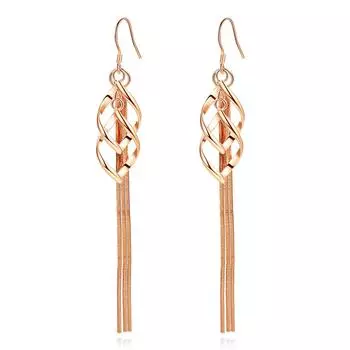 Модные преувеличенные серьги-ромбы средней длины для девушек, стильные серьги-кисточки, милые литературные серьги