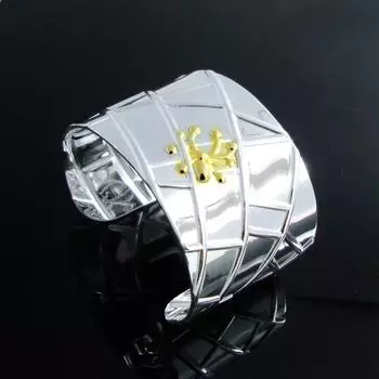 Модные преувеличенные ювелирные изделия, браслет из стерлингового серебра 100% 925 пробы, ширина 40 мм, манжета, золотой браслет в виде осьминога для женщин, аксессуары, подарок