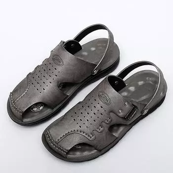 Модные, продаваемые летние мужские сандалии, дышащие, пляжная обувь, высококачественная обувь для кемпинга для мужчин, модный коричневый цвет 38 коричневый