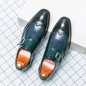 Модные, продаваемые мужские мокасины Европа Америка, цветной дизайн, модные туфли на плоской подошве, офисные мужские деловые туфли 38 чёрный