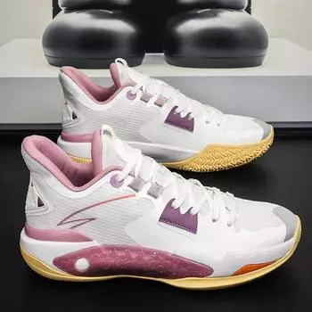 Модные профессиональные мужские баскетбольные кроссовки, высококачественные женские баскетбольные кроссовки для дома, амортизирующие нескользящие уличные кроссовки для мужчин 35