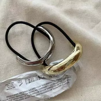 Модные простые эластичные резинки для волос со стальным кольцом для резинок для волос, высококачественные женские аксессуары для волос, повязка на голову для девочек