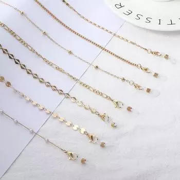 Модные простые цепные ремешки, элегантные очки, очки на шее, веревка, очки 1