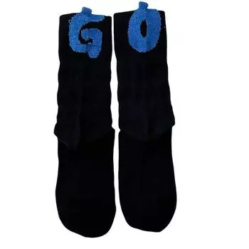 Модные Простые Хлопковые Носки Миди до Икры Слова Плюшевый Помпон Принт Носки Асимметричные Дышащие Сетчатые Носки До Щиколотки Девочка