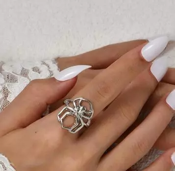 Модные простые индивидуальные серьги в виде паучьего пальца ретро-кольцо для женщин ювелирные изделия