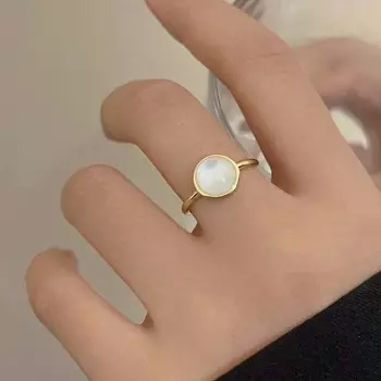 Модные простые круглые открытые кольца женские свадебные украшения кольцо праздничные украшения аксессуары