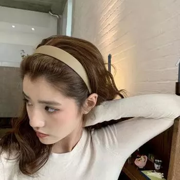 Модные простые женские сплошные пластиковые ободки для волос обручи для волос вино красного