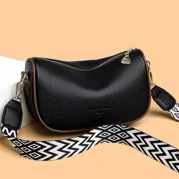 Модные простые женские сумки через плечо, трендовые брендовые дизайнерские женские сумки, новая однотонная повседневная женская сумка через плечо из искусственной кожи