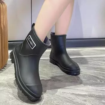 Модные противоскользящие трендовые легкие резиновые туфли средней толщины 36