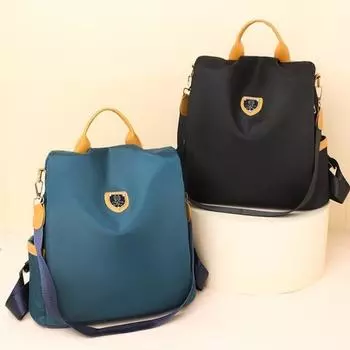 Модные противоугонные женские рюкзаки известного бренда, высококачественный водонепроницаемый оксфордский женский рюкзак, женский рюкзак большой вместительности чёрный