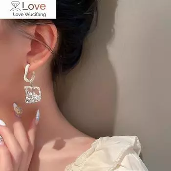 Модные прозрачные нерегулярные акриловые серьги для женщин в корейском стиле, темпераментные ювелирные изделия Pendientes