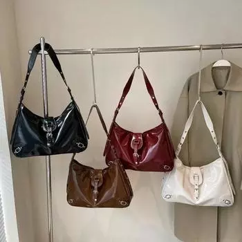 Модные яркие однотонные сумки через плечо с застежкой-молнией в виде полумесяца, популярные высококачественные сумки класса люкс