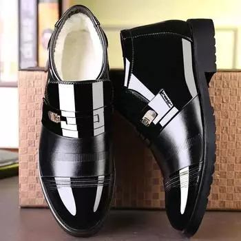 Модные рабочие мужские зимние ботинки, теплые, непромокаемые, для мужчин, зимняя обувь, распродажа, хлопковая обувь на меху, анти-повседневная, водонепроницаемая, роскошь, высокое качество 38