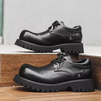 Модные, распродажа, мягкая подошва, шнуровка, деловая обувь, роскошные брендовые мужские туфли-оксфорды, толстая подошва, мужская повседневная обувь из натуральной кожи, кроссовки 36