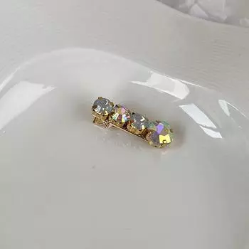 Модные разноцветные заколки для волос со стразами и драгоценными камнями для женщин и девушек, милые заколки для волос, украшение для волос, сплав, заколки-автоматы, аксессуары для волос