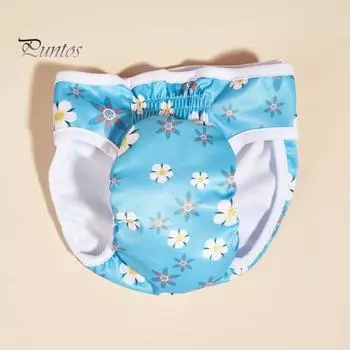 Модные регулируемые удобные гигиенические штаны для домашних животных с цветочным принтом для домашних собак физиологическое нижнее белье аксессуары для домашних животных XS розовый