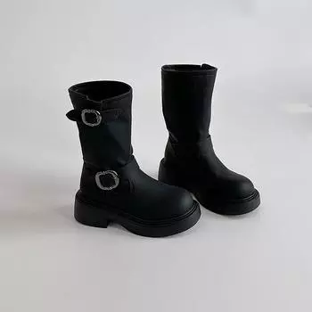 Модные ретро кожаные ботинки с ремешком и пряжкой, ботинки Мартина, женские осенне-зимние универсальные кожаные повседневные туфли, модные ботинки, короткие ботинки, тренд 35
