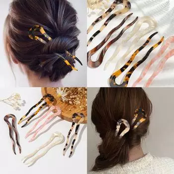 Модные Ретро Леопардовые Элегантные Аксессуары Для Волос Заколка Для Волос Заколка Для Волос Палочки