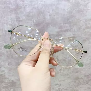 Модные ретро металлические круглые очки с защитой от синего света, женские компьютерные игровые очки с защитой глаз, классические очки, простые очки