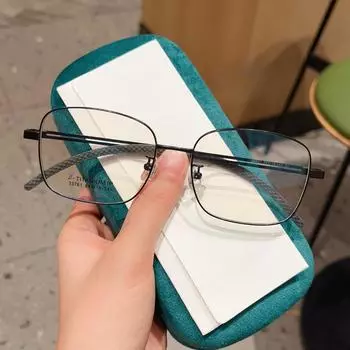 Модные ретро многоугольные очки в оправе с полыми дужками для мужчин и женщин. Простые очки могут быть оснащены степенями.
