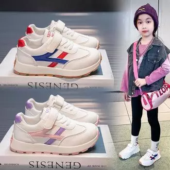 Модные ретро новые туфли для девочек детская спортивная обувь повседневные нескользящие туфли для мальчиков 21 inner length 15CM