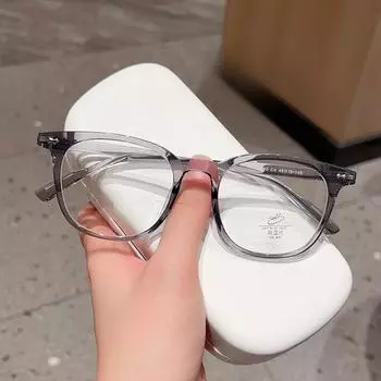 Модные ретро простые многоугольные маленькие черные очки в оправе для лица можно сочетать с очками для близорукости для мужчин и женщин.