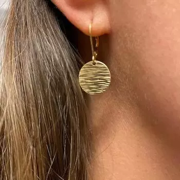 Модные ретро-серьги для женщин золотой