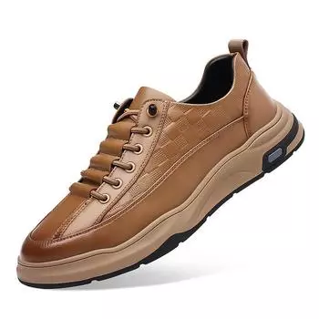 Модные ретро-туфли из коровьей кожи на платформе для мужчин, дизайнерские повседневные мужские кроссовки с мягкой подошвой, модные кожаные спортивные туфли Zapatos De Hombre 38