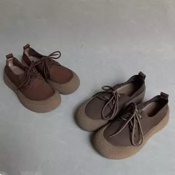 Модные ретро-туфли из натуральной кожи для женщин, туфли на плоской подошве из коровьей кожи, старомодные туфли для пожилых фермеров, повседневные, для прогулок, работы, поля 35