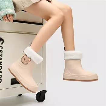 Модные резиновые сапоги для девочек с медведем 36