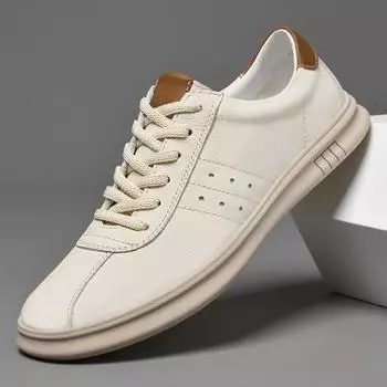 Модные роскошные брендовые мужские кроссовки дышащие модные кроссовки удобные повседневные туфли мужские теннисные туфли мужские легкие спортивные туфли 38 бежевый