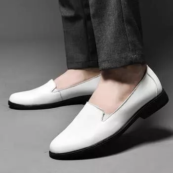 Модные роскошные брендовые мужские повседневные туфли из мягкой натуральной кожи, мужские мокасины, мокасины, итальянские дизайнерские дышащие туфли-лодочки большого размера 36 чёрный