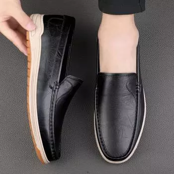 Модные роскошные брендовые мужские туфли-лоферы из натуральной кожи, деловые туфли без застежек, свадебные туфли, высококачественные мужские дышащие туфли на плоской подошве 38 синий