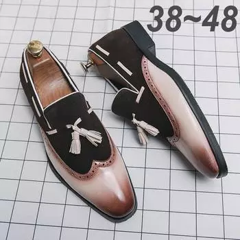 Модные роскошные мужские дизайнерские туфли-броги для вечеринок и свадеб, итальянские кожаные туфли-лодочки для офиса, бизнеса, вождения, повседневные туфли для мужчин, лоферы 6