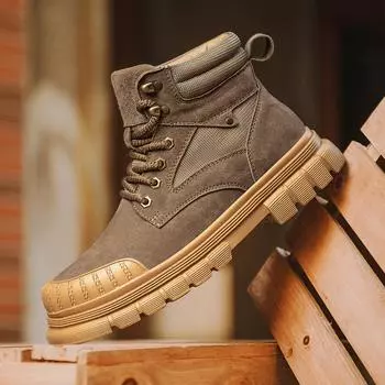 Модные роскошные мужские замшевые кожаные ботильоны для походов на открытом воздухе для мужчин, для отдыха, для прогулок, мужские мотоциклетные ботинки, новые трендовые базовые ботинки 39