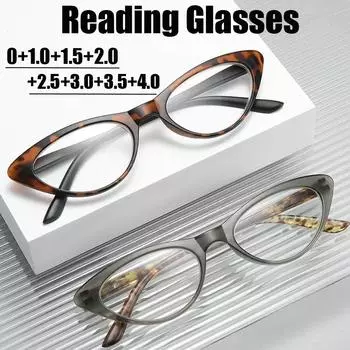 Модные роскошные очки для чтения для мужчин и женщин, новый стиль, сверхлегкие очки с диоптриями, винтажные очки для дальнего зрения 2.0