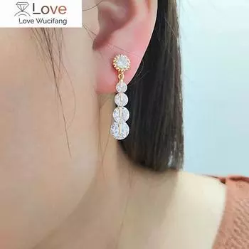 Модные роскошные винтажные серьги-клипсы с кубическим цирконием без пирсинга для женщин, ювелирные украшения, аксессуары Brincos высокого качества