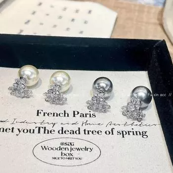 Модные роскошные жемчужные серьги 2024 года: Нишевый дизайн и уникальный стиль E0287A