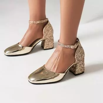 Модные роскошные женские туфли на высоком каблуке D Orsay, лакированные золотые и серебряные туфли на каблуке для вечеринки, свадьбы, невесты, женские туфли-лодочки, большой размер 48 34 золотой