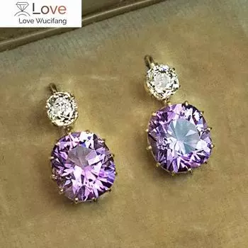 Модные роскошные женские вечерние серьги, ослепительные хрустальные циркониевые аксессуары, очаровательные женские эстетические украшения, нежный подарок